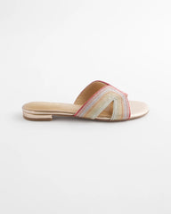 Metallic Multi Palma Slide Sandals