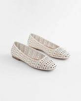 Alabaster Cutout Ballet Flats