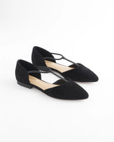 Black Glory Pointed Toe Flats