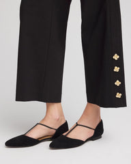 Black Glory Pointed Toe Flats