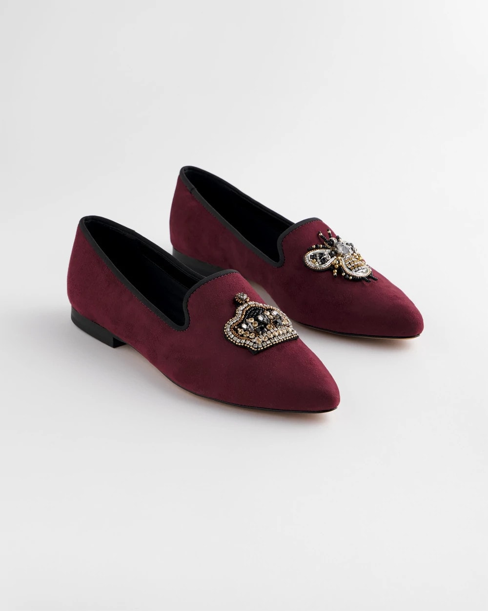Blackened Burgundy Grace Queen Bee Slip-On Loafers