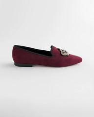 Blackened Burgundy Grace Queen Bee Slip-On Loafers