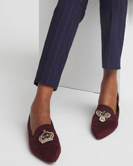 Blackened Burgundy Grace Queen Bee Slip-On Loafers