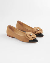 Caramel Apple Microsuede Ballet Flats