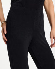 Black Petite Travelers™ Crinkle Textured Pants