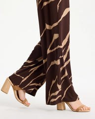 Cocoa Bean Travelers™ Zebra Knit Wide-Leg Pants