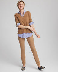 Caramel Apple Juliet Slim Trim Detail Pants