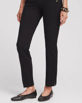 Black Juliet Slim Trim Detail Ankle Pants
