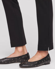Black Juliet Slim Trim Detail Ankle Pants