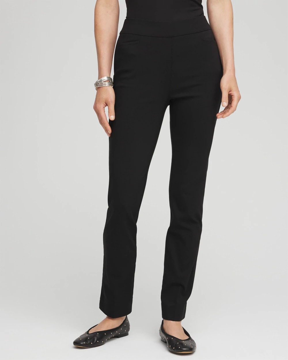 Black Brigitte™ Slim Ankle Pants