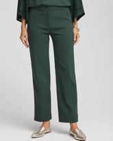 Darkest Spruce Petite Bi-Stretch Straight Ankle Pants
