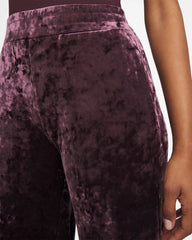 Night Bloom Crushed Velvet Wide-Leg Pants