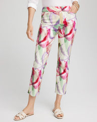 Ecru Brigitte™ Slub Slim Cropped Pants