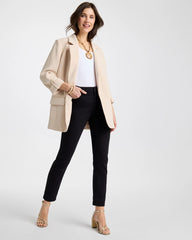 Black So Slimming Petite Girlfriend Ankle Jeans