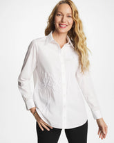 Alabaster Poplin Soutache Tunic