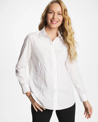 Alabaster Poplin Soutache Tunic