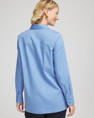 Tidal Blue No Iron™ Stretch Tunic