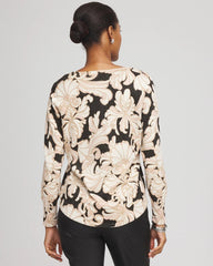 Purple Royale Ella Metallic V-Neck Sweater
