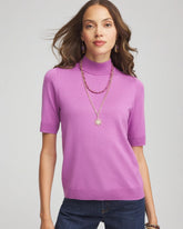 Gooseberry Ella Elbow Sleeve Mockneck Sweater