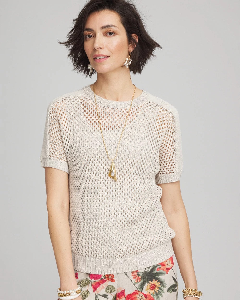 River Rock Dolman Sleeved Sweater Tee