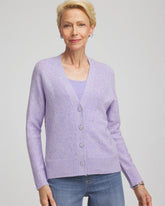 Lilac Mist Shine Boyfriend Cardigan