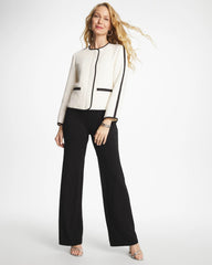Black Matte Jersey Pants