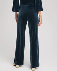 Teal Shadow Travelers™ Velvet No Tummy Pants