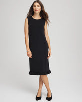Travelers Black Travelers™ Fringe Hem Tank Dress