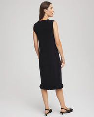 Travelers Black Travelers™ Fringe Hem Tank Dress