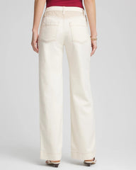 Natural Seeded Sea Salt High-Rise Frayed Jeans