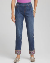 Buttercup Indigo Embellished Pull-On Slim Ankle Jeggings