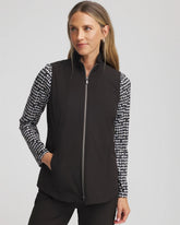 Black Zenergy® UPF Front-Zip Travel Vest