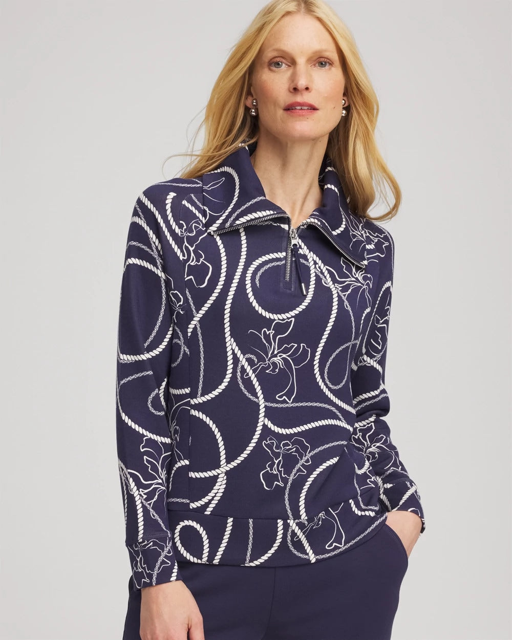 Passport Blue Zenergy® Soft Melody Half-Zip Top