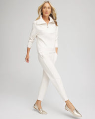 Ecru Zenergy® Heathered Ankle Pants