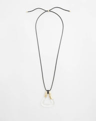 Lucite Adjustable Lucite Pendant Necklace