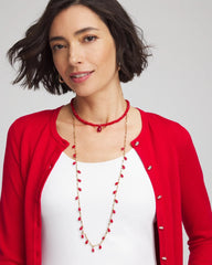 Red Convertible Red Necklace