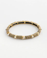 Gold Goldtone Stretch Bracelet