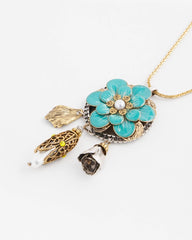 Multi Adjustable Flower Charm Pendant Necklace