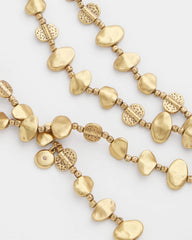 Gold Gold Nugget Single Strand Necklace