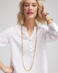 Gold Gold Nugget Single Strand Necklace
