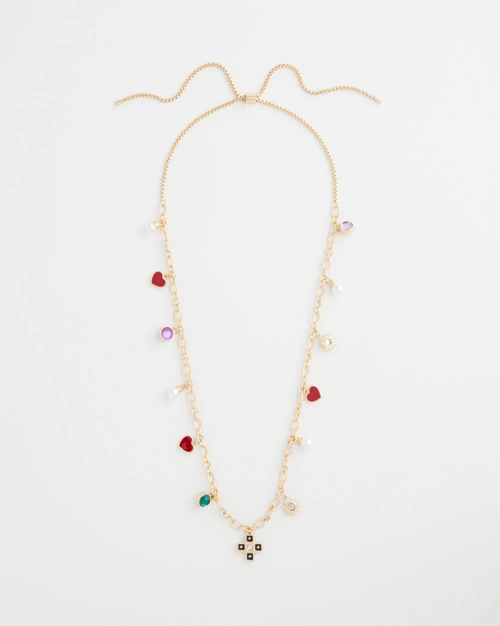 Multi Adjustable Charm Necklace