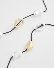 Mixed Metals Mixed-Metal Charm Necklace