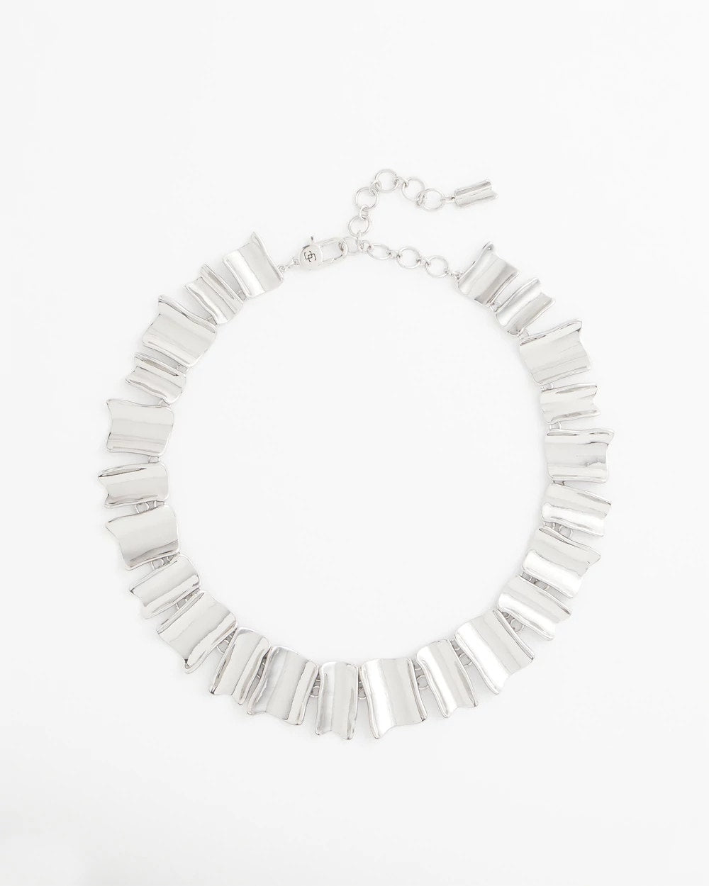 Silver Silver Wave Collar Necklace