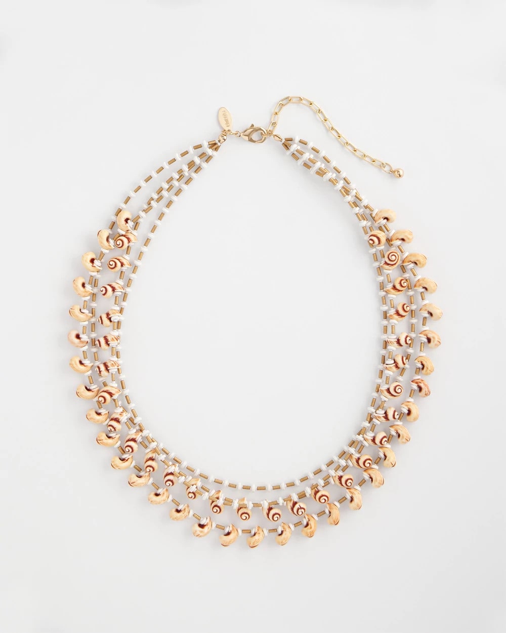 Neutral Multi-Strand Shell Necklace