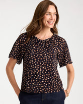 Passport Blue Spotted Bodre Tee