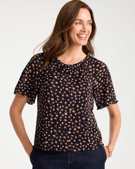 Passport Blue Spotted Bodre Tee