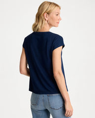 Riviera Authentic Refined Denim Button Tee