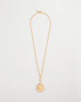 Gold Reversible Swan Pendant Necklace