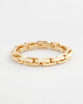 Gold Gold Link Stretch Bracelet
