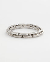 Silver Silver Link Stretch Bracelet